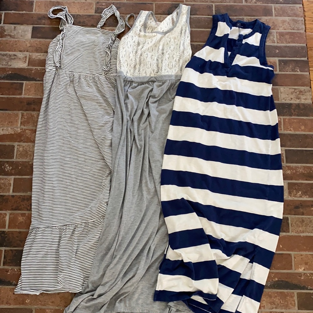 🌈Bundle of 3 cotton maxi dresses womens xs-s
